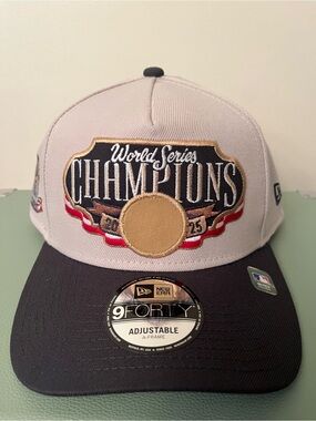 New Era 9FORTY World Series Champions Hat - Beige & Charcoal